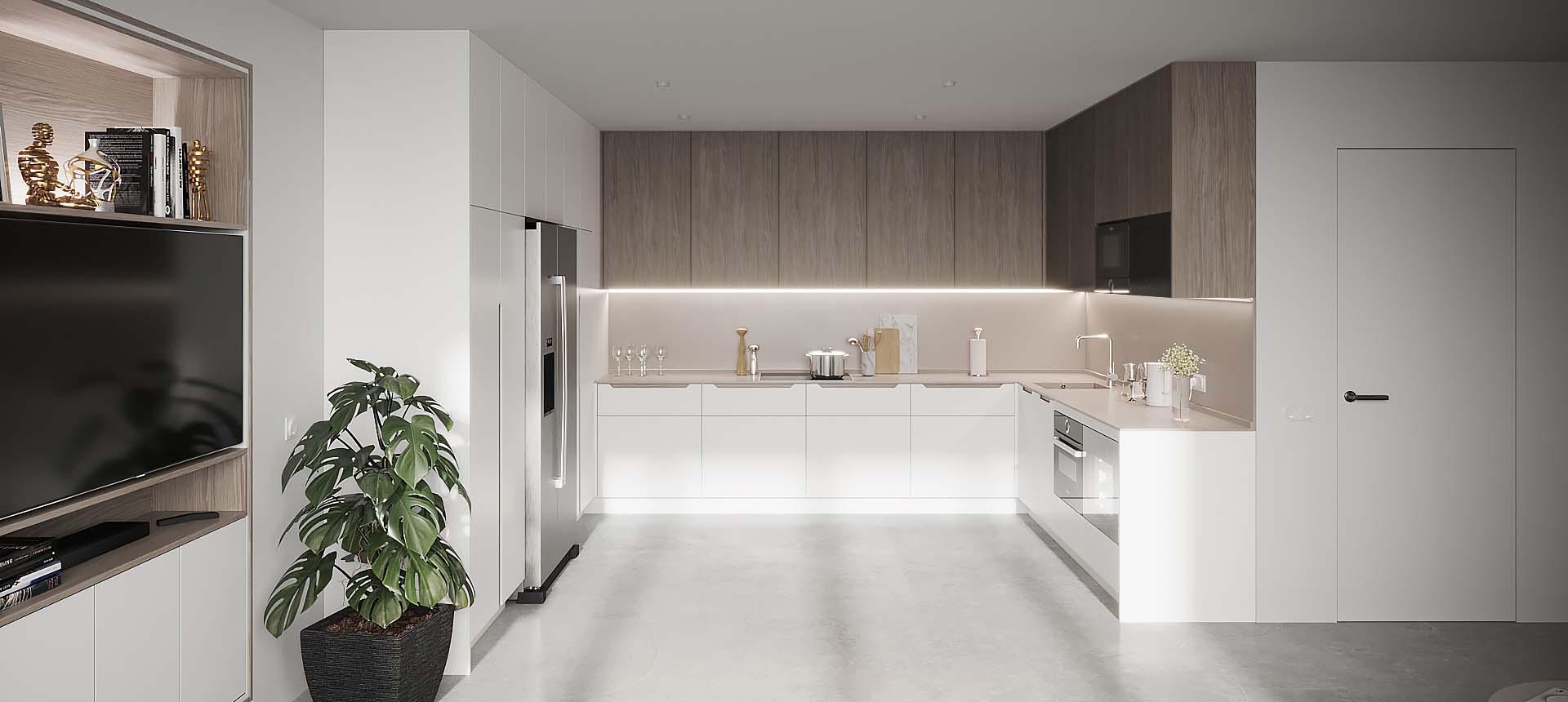 Белый / Дуб Майами 